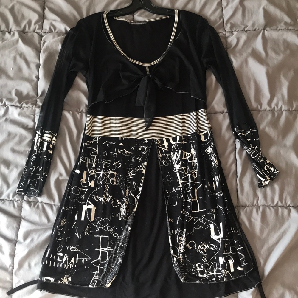 CASSIS mini dress/tunic with 2-layer skirt